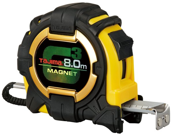Tajima UK 1 G lock Magnetic 8M Tape Measure