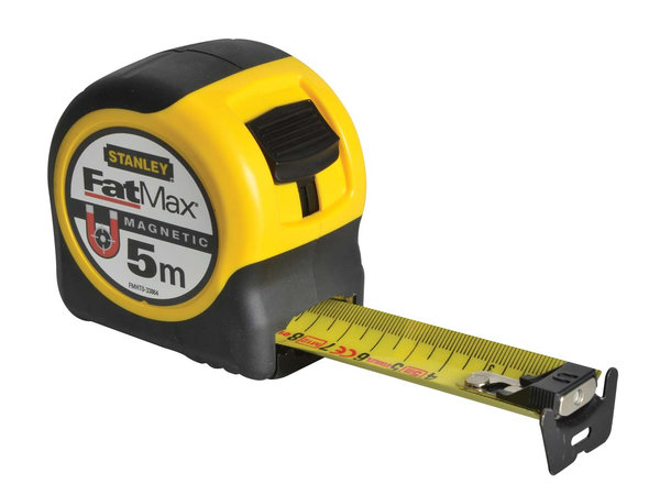 Stanley STA033864 FatMax® Magnetic BladeArmor® Tape 5m  (Metric only)