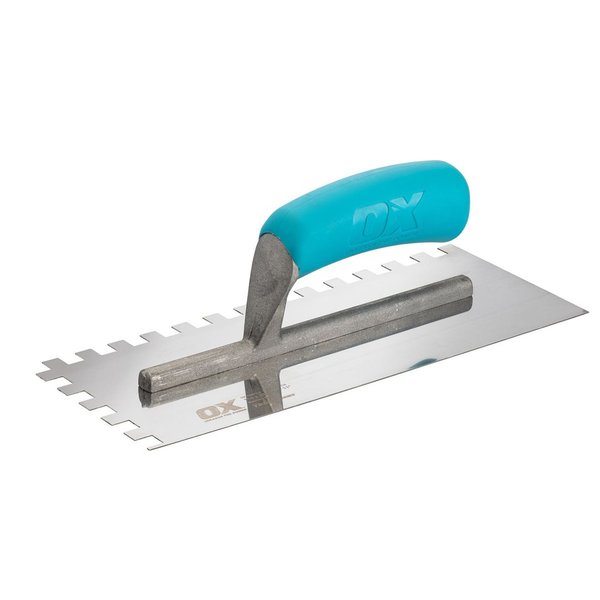 Ox Trade Notched Stainless Steel Tiling Trowel 10MM