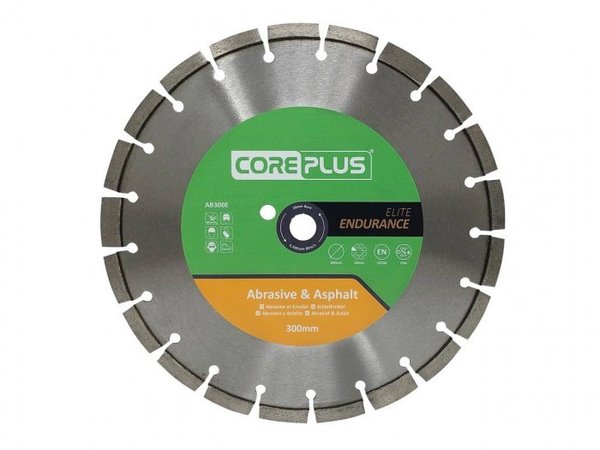 CorePlus AB300E Elite Abrasive & Asphalt Diamond Blade 300mm