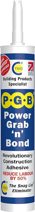 PGB Power Grab n Bond TRIBRID Technology Contact Adhesive - Strong Construction Bonding Adhesive